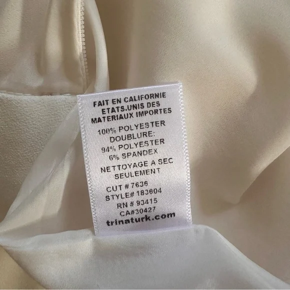 Trina Turk Ivory Bridal Jumpsuit Size 6 Civil Wedding Rehearsal Dinner
